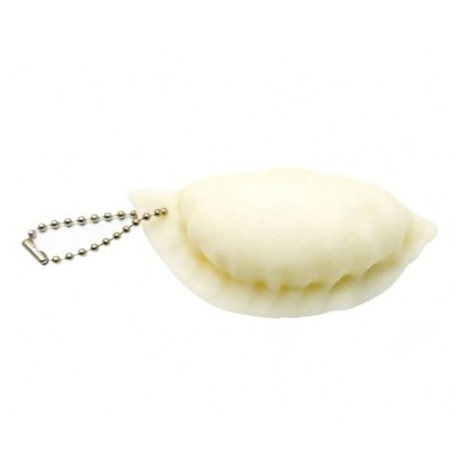 Jucarie squeeze, VICTINY® model BAOZI DUMPLING JUMATE SILICON 2x3x7CM, Antistres, multicolor, ANTI STRES