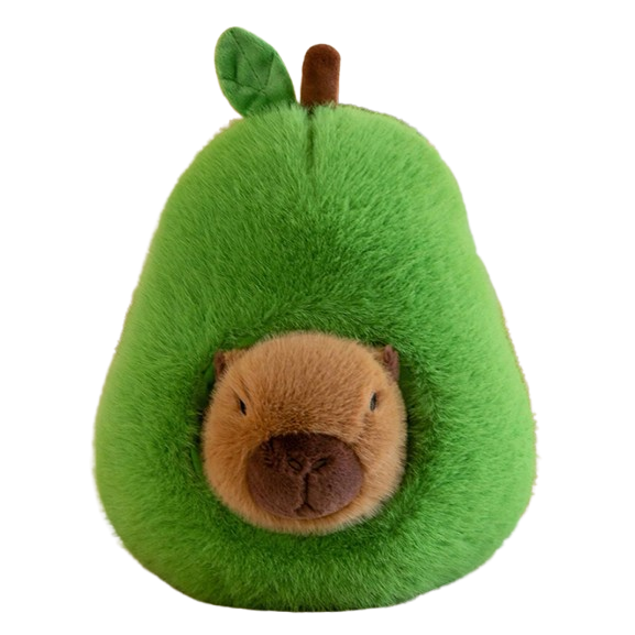 Capibara avocado, Jucarie de plus, VICTINY® verde/maro, 35 cm /calitate premium