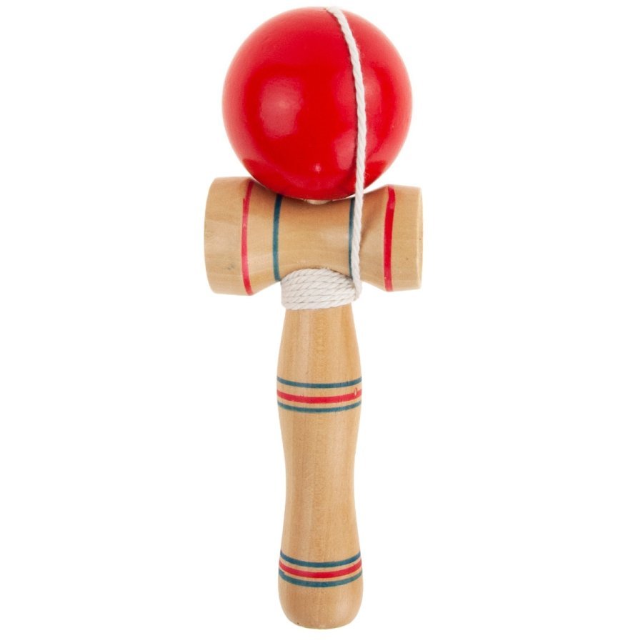Kendama japoneza din lemn, 20x7x5.5 cm, multicolor