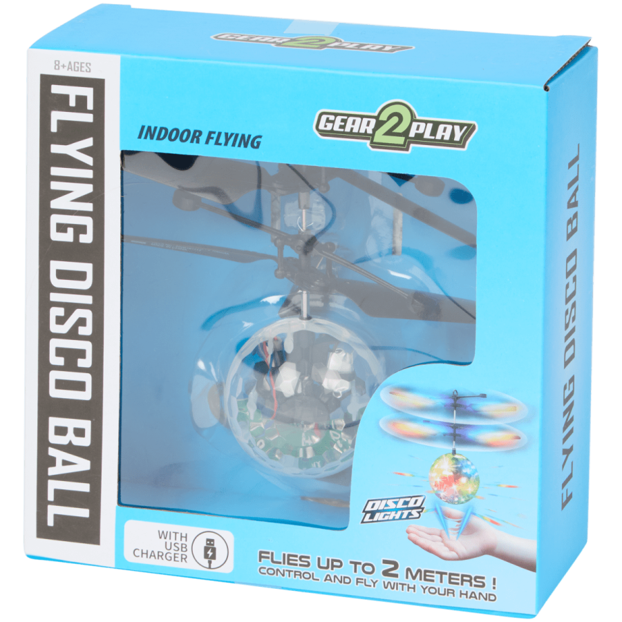 Glob disco zburător cu leduri Gear2Play