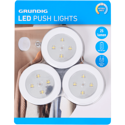 Lămpi cu leduri acționate prin apăsare Grundig