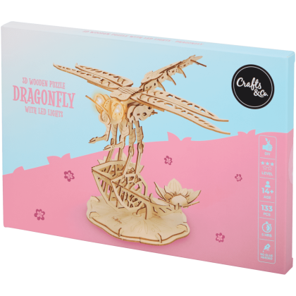 Puzzle 3D din lemn cu leduri Crafts & Co