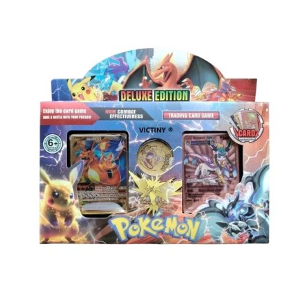 Set delux edition pokemon VICTINY ® 103 cartonase / jeton metal/ inlocuitor carti originale