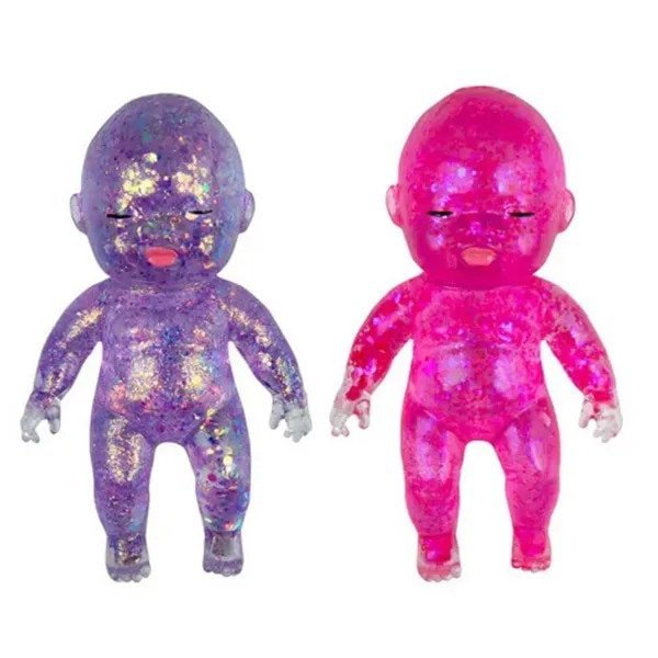 Set 2 Jucarii de Relaxare, Interactive, Roz si Violet, 10cm