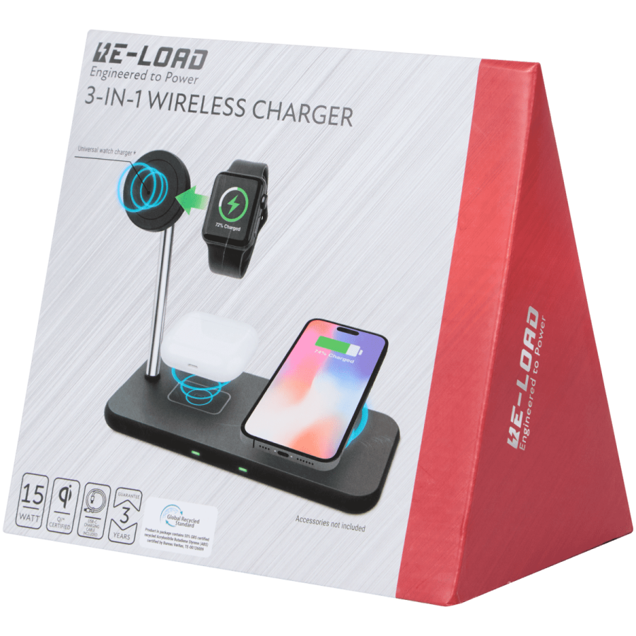 Încărcător wireless 3-în-1 Re-load