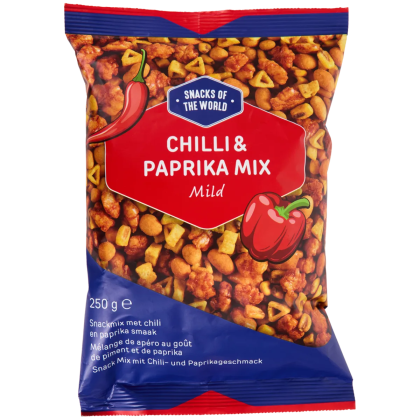 Mix cu chili și boia de ardei iute Snacks of the World Ușor picant