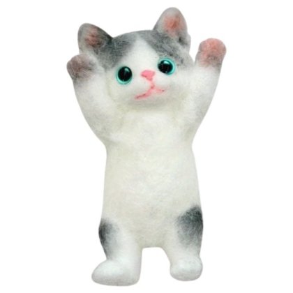Pisica squishy moale VICTINY, gri, set disponibil in patru culori