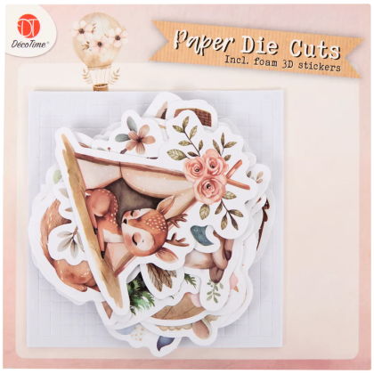 Figurine de hârtie cu autocolante 3D DécoTime