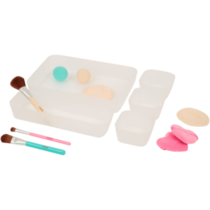 Organizator make-up cu accesorii