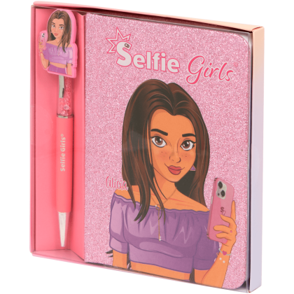 Carnet cu pix Selfie Girls