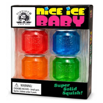 Jucarie Squishy Antistres ice cube baby set 4 mini doze – Jucarie Senzoriala Elastica pentru Copii si Adulti