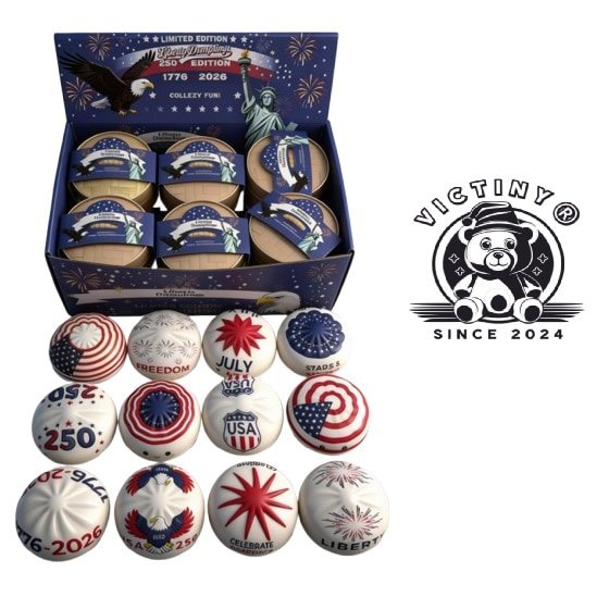Jucarie interactiva VICTINY® Dumpling / Baozi, culoare multicolor USA / LIBERTY / SUA, squishy, antistres, anxietate, depresie si multe alte afectiuni de zi cu zi, ale copiilor cat si ale adultiilor