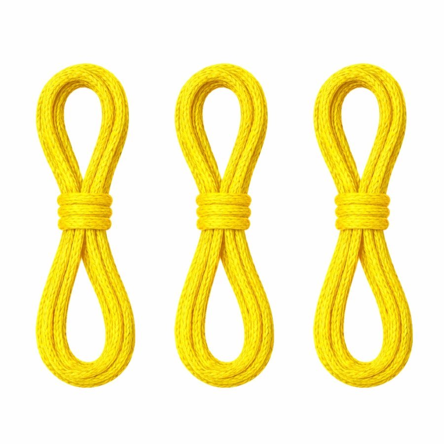 Set 3 ate Kendama, galben, 55 cm, textile