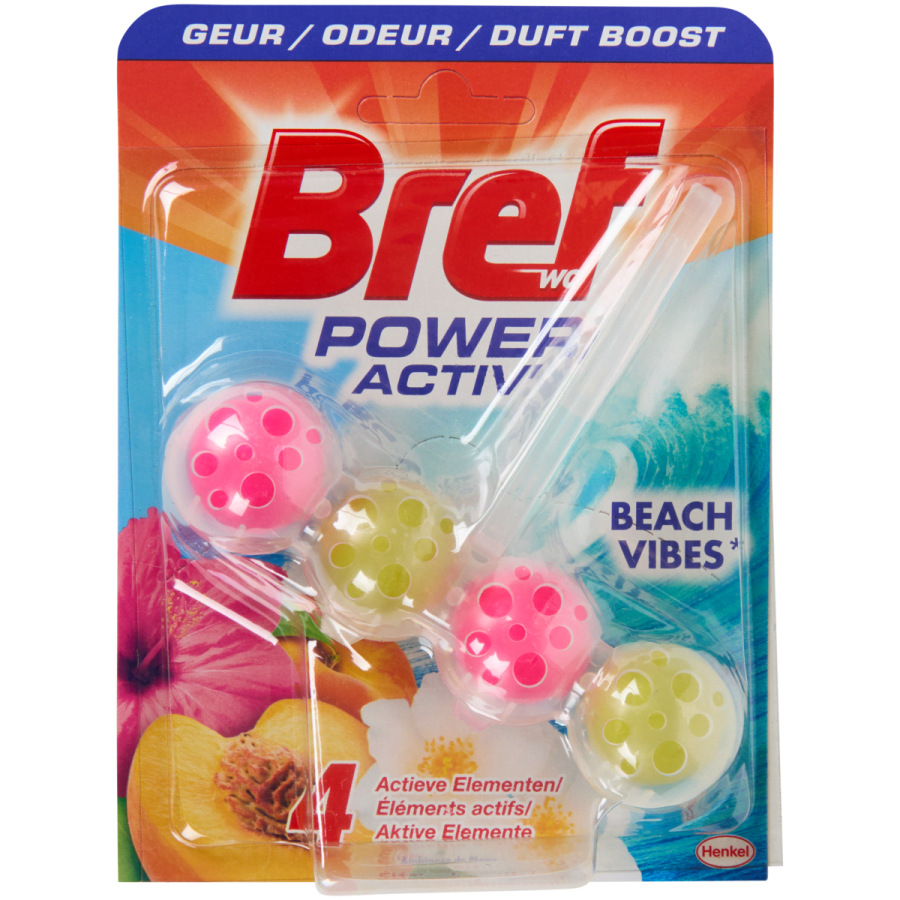 Odorizant solid de WC Bref Power Activ' Beach Vibes