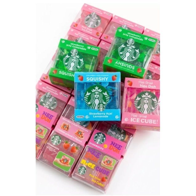 SQUEEZE 2026 VIRAL VICTINY® MODEL LIMONADE STAR BUCKS 1 BUC RANDOM, 5 cm, jucarie interactiva pentru copii si adulti, antistres