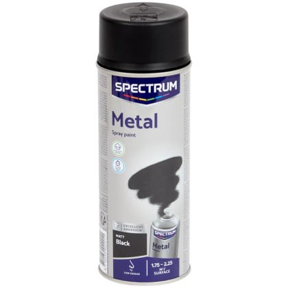 Vopsea spray pentru metal Spectrum negru mat