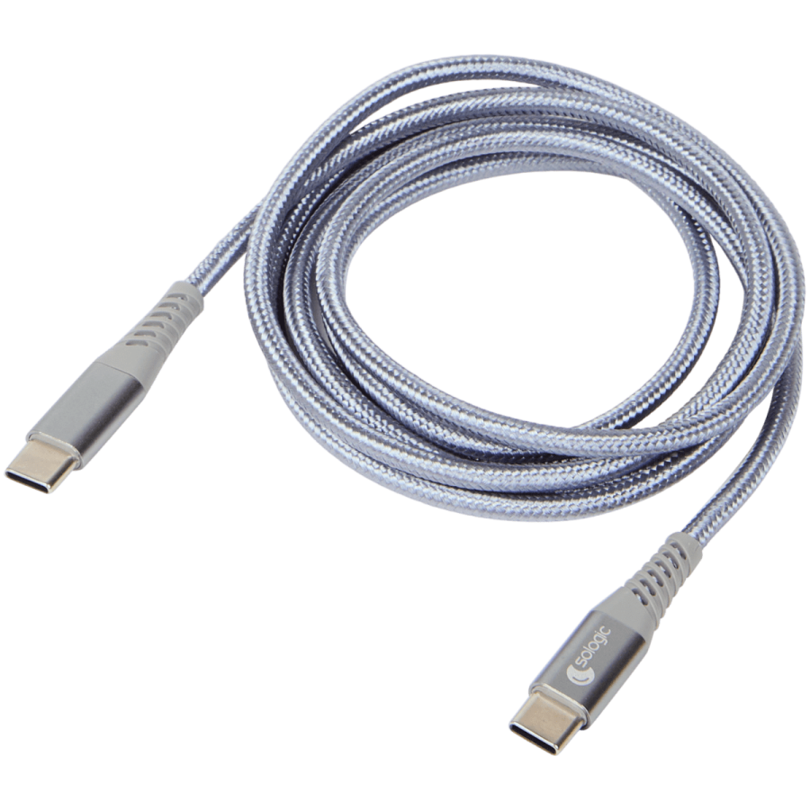 Cablu de încărcare și de date Sologic USB-C la USB-C
