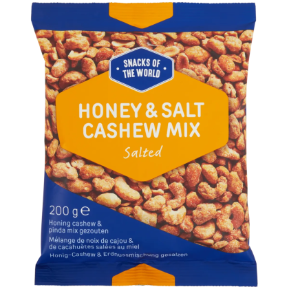 Mix de caju și arahide cu miere Snacks of the World