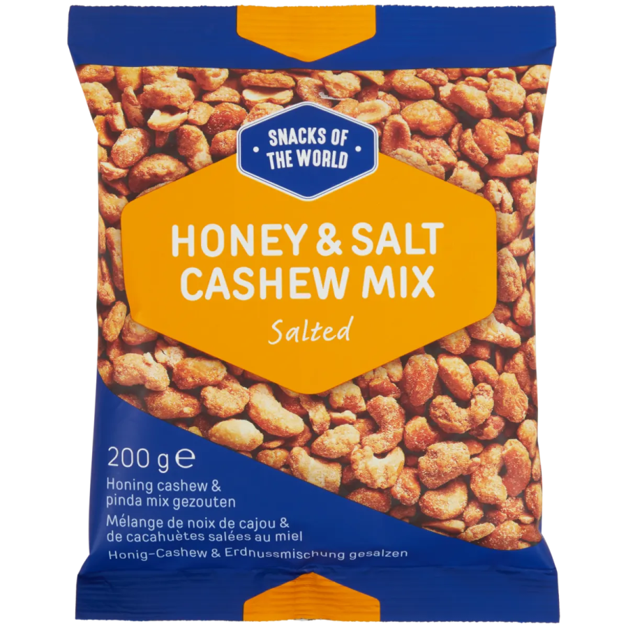 Mix de caju și arahide cu miere Snacks of the World
