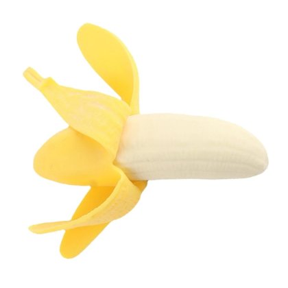 Jucărie squishy, banana moale, poliuretan, galben