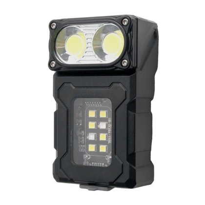 Lanterna de calatorie VICTINY®, lanterna portabila cu 2 LED, buzunar, magnetica