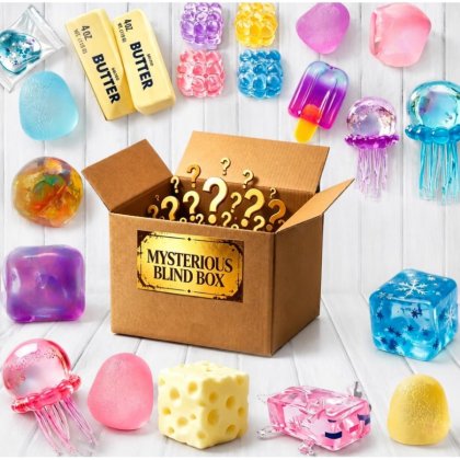 Random set 8 Squishy VICTINY® Blind Box / MYstery Box jucarii senzoriale squishy pentru copii si adulti, model vic-009