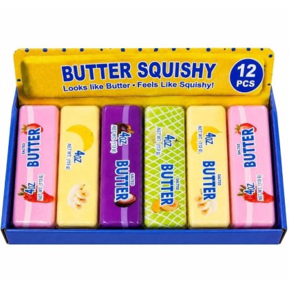 Jucarie Squishy Antistres unt fructe diferite modele – Jucarie Senzoriala Elastica pentru Copii si Adulti, Model unt fructe