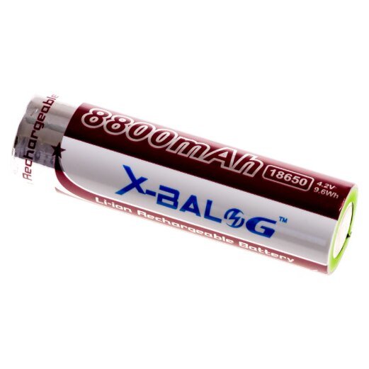 Acumulator 18650 X-balog reincarcabil Li-ion VICTINY ®, 4.2 v 8800 mah, rosu