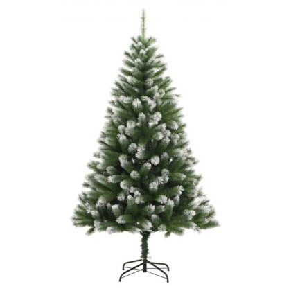 Brad de Craciun artificial, VICTINY ®, PVC, 150 cm, verde/alb