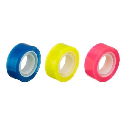 Benzi Adezive Colorate Fluorescente 20m x 18mm - 3buc