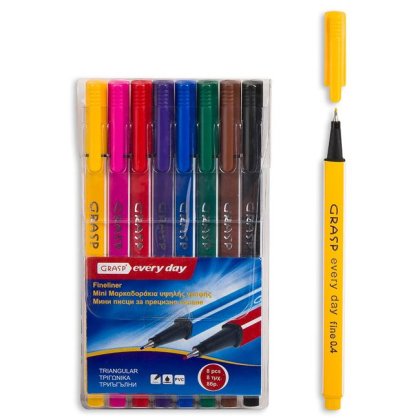 Set Carioci Mini Triunghiulare Varf Subtire - 8buc
