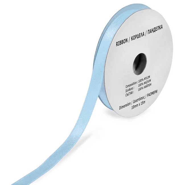 Panglica Satinata Bleu 15m x 10mm