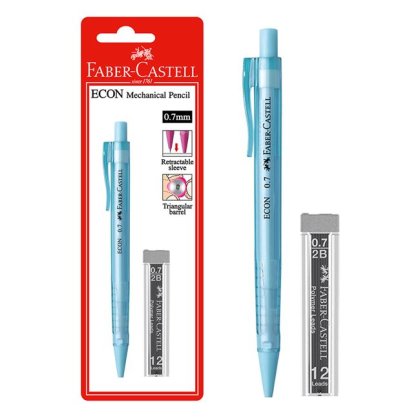 Creion Mecanic Faber-Casttell 0.7mm & Mine de rezerva - 2 buc