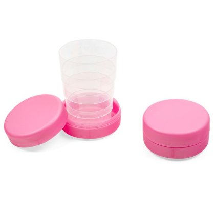 Pahar Pliabil din Plastic Roz 145ml