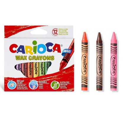 Set Creioane Cerate Groase Carioca - 12buc