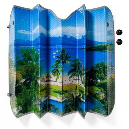 Parasolar Auto Parbriz Aluminiu 130x60cm
