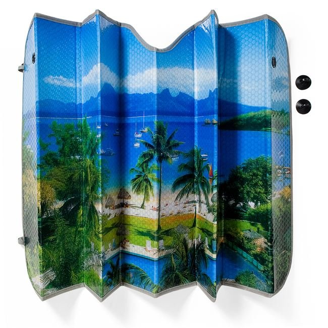 Parasolar Auto Parbriz Aluminiu 130x60cm