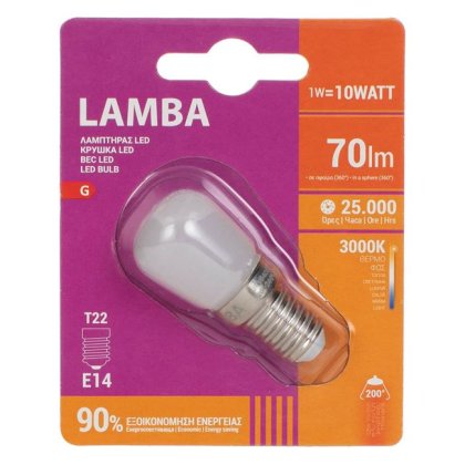 Bec LED E14 1W - Lumina Calda