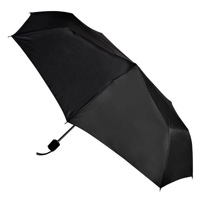 Umbrela de Ploaie Pliabila Manuala Neagra 53cm