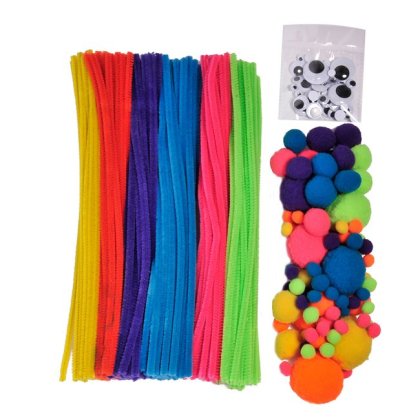Set Creativ Sarma Plusata Pompon - 300buc