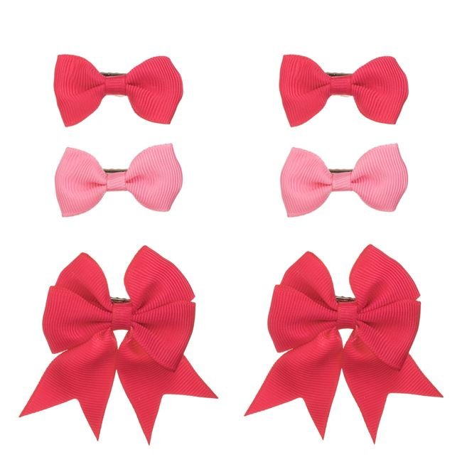 Clame Par Fundite 3D de 2 Marimi Roz Fucsia - 6buc