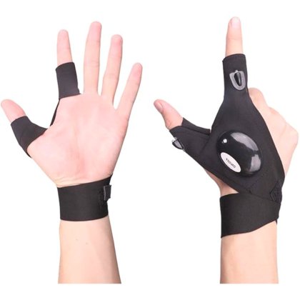 Manusi sport barbati, Vivatime, cu iluminare LED, impermeabile, marimea L