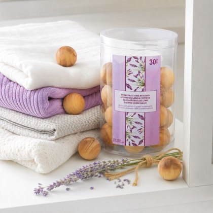 Bile din Lemn pentru Sertare cu Aroma de Lavanda - 30buc